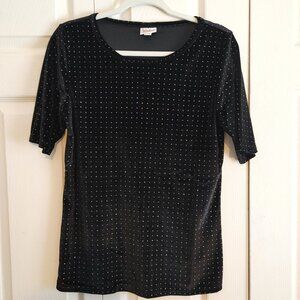 LuLaRoe Black Velvet Sparkle Gigi